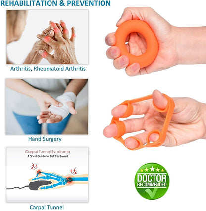 Finger Exerciser Hand Strengthener Wrist Forearm Grip Trainer Resistance Band